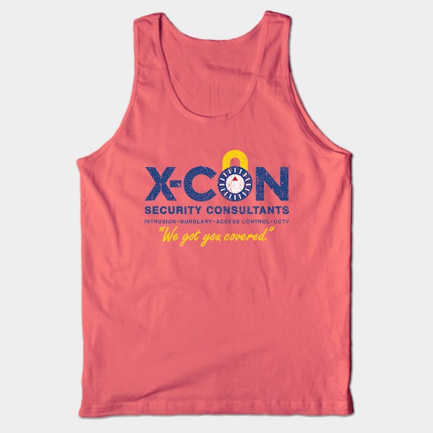 X-CON Security Consultants Tank Top by huckblade